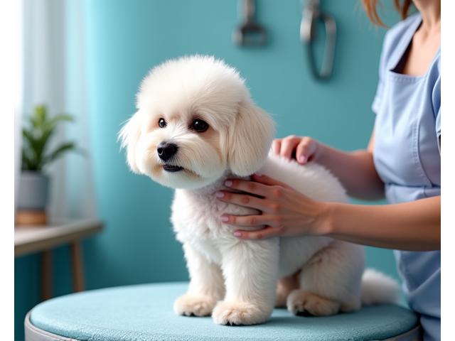 プロのグルーマーによる犬のグルーミング